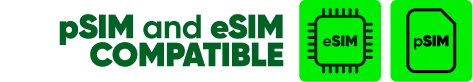 pSIM and eSIM Compatible