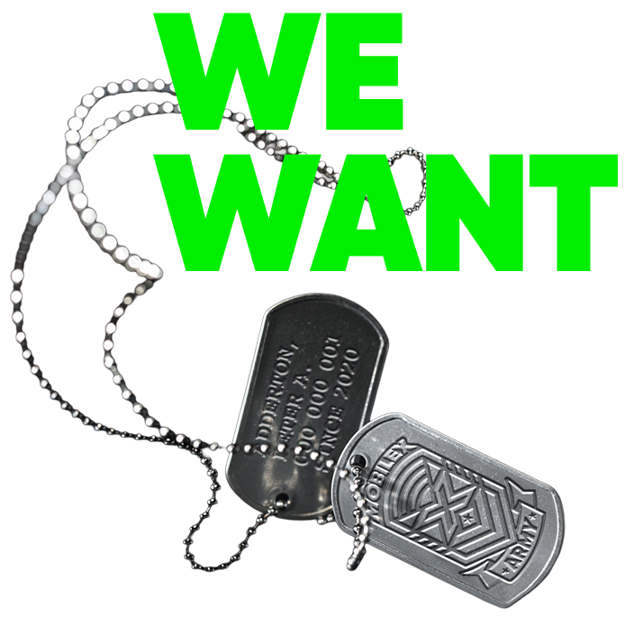 We want you
