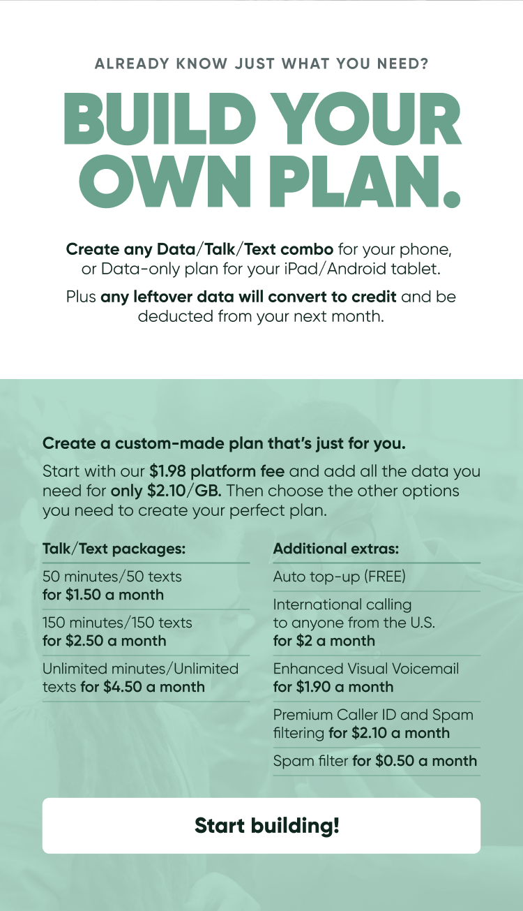 Build Your Own Plan
