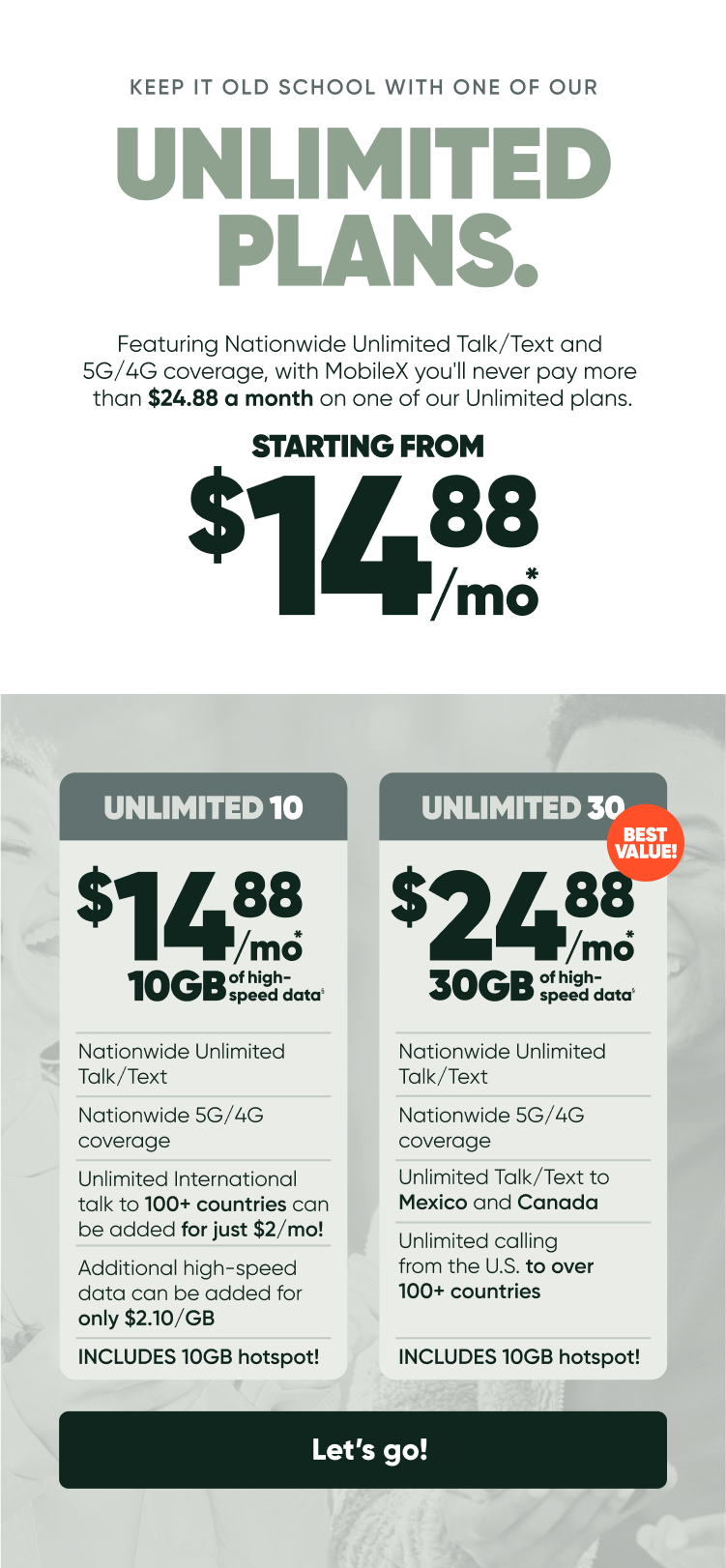 Unlimited Plans