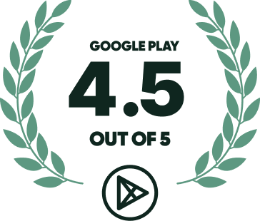 Google Play rating: 4.5 out of 5