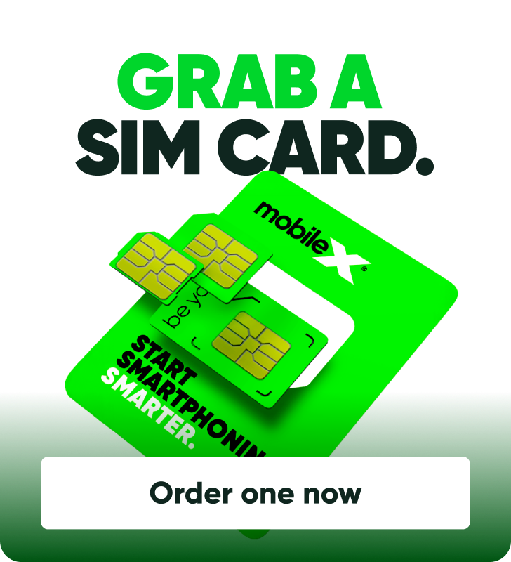 Grab a MobileX SIM card — order one now